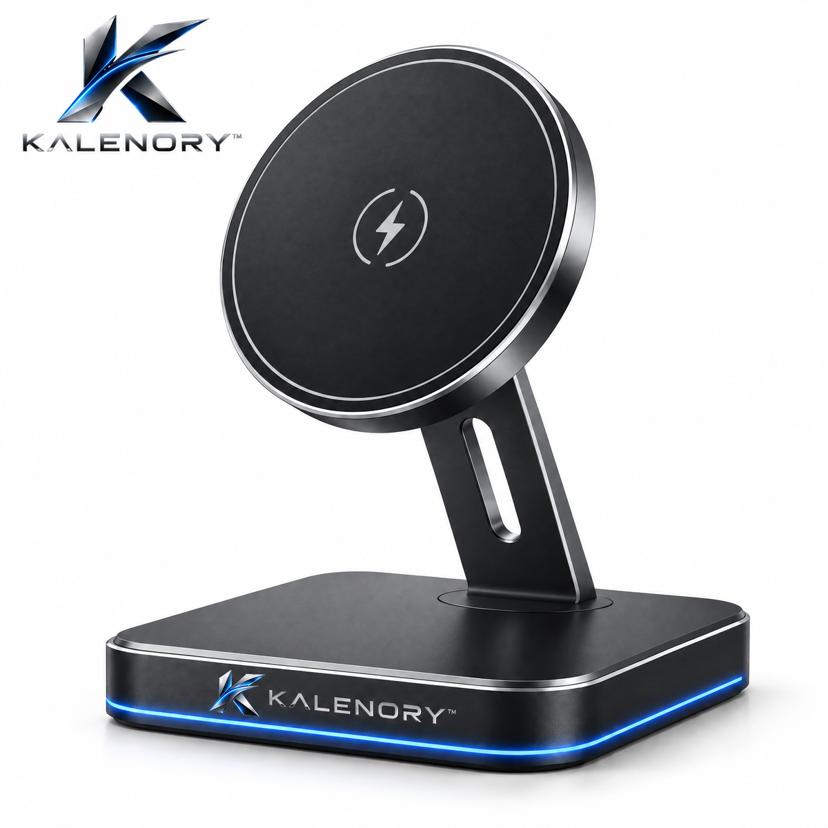 Kalrnory™ 15W Slim Wireless Charging Pad – Fast Desktop Charger for Phones, Earbuds & Everyday Devices