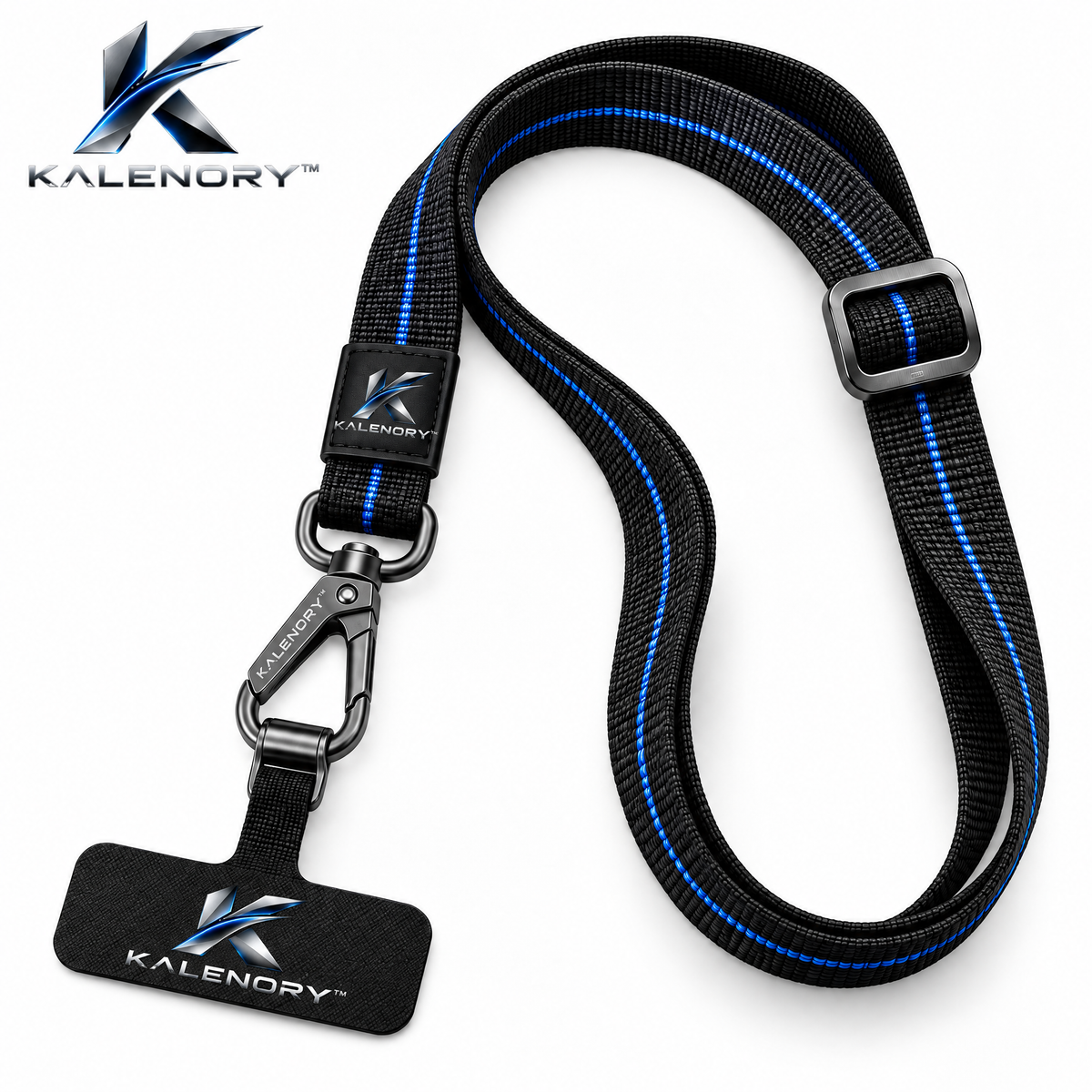 Kalrnory™ Adjustable Crossbody Phone Lanyard – Hands-Free Phone Strap with Universal Tether Tab for Travel, Work & Everyday Carry