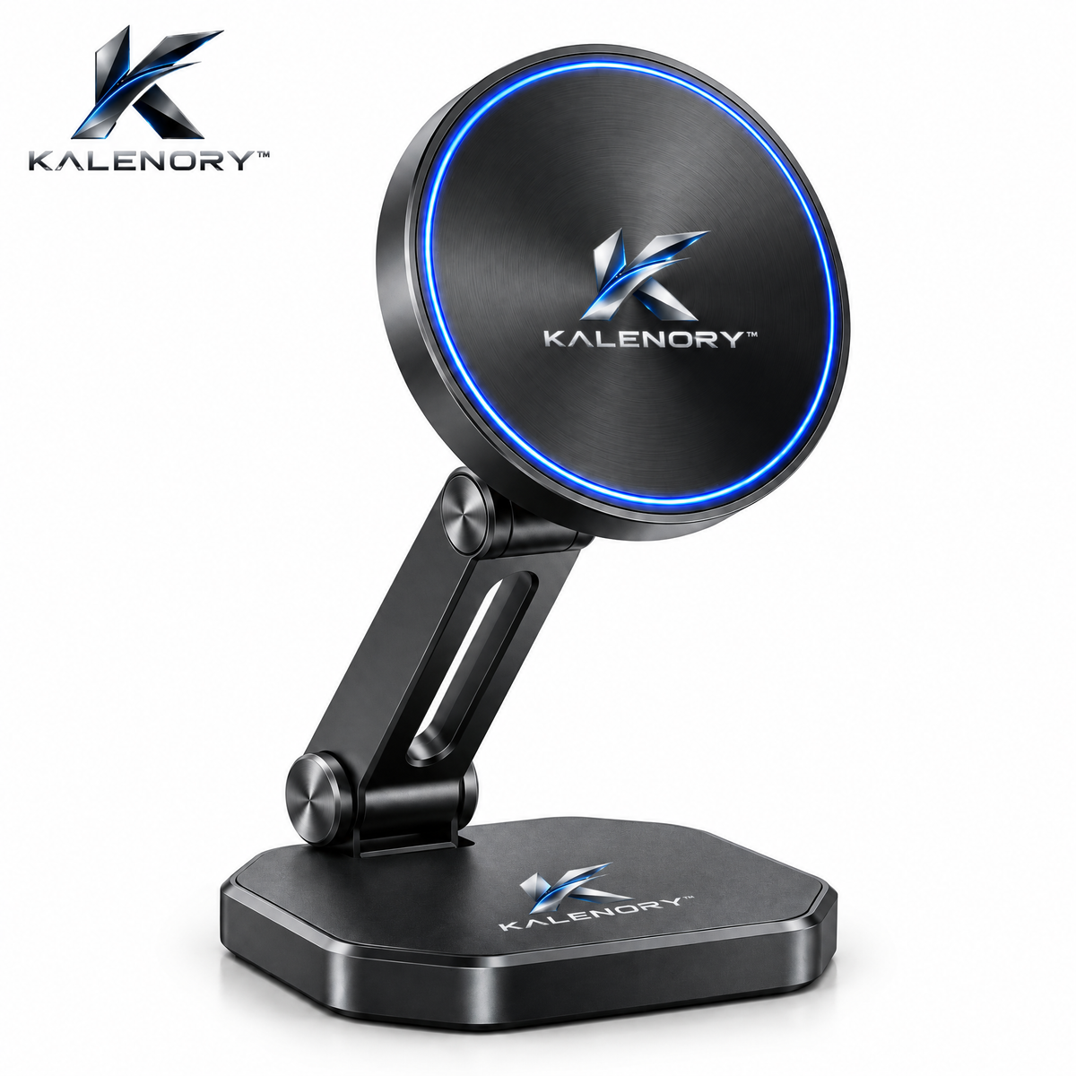 Kalrnory™ PocketFold Adjustable Phone Stand – Compact Fold-Flat Desktop Holder for Work, Travel, Video Calls & Everyday Viewing