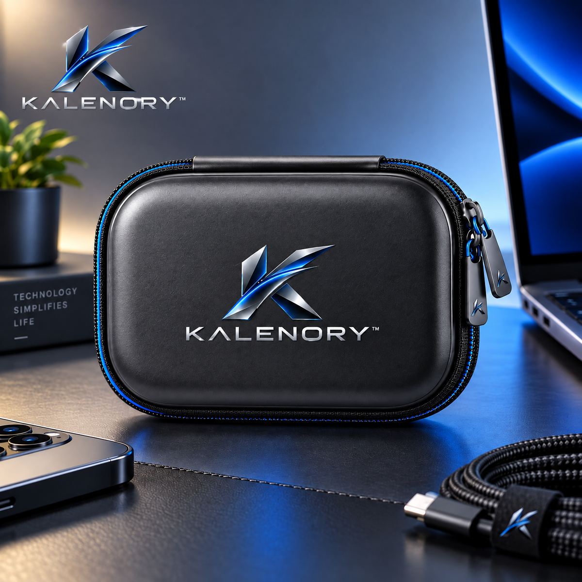 Kalrnory™ FlexRoute Cable Organizer – Multi-Slot Desk Cord Holder for Charging Cables, USB Cords & Everyday Tech Management