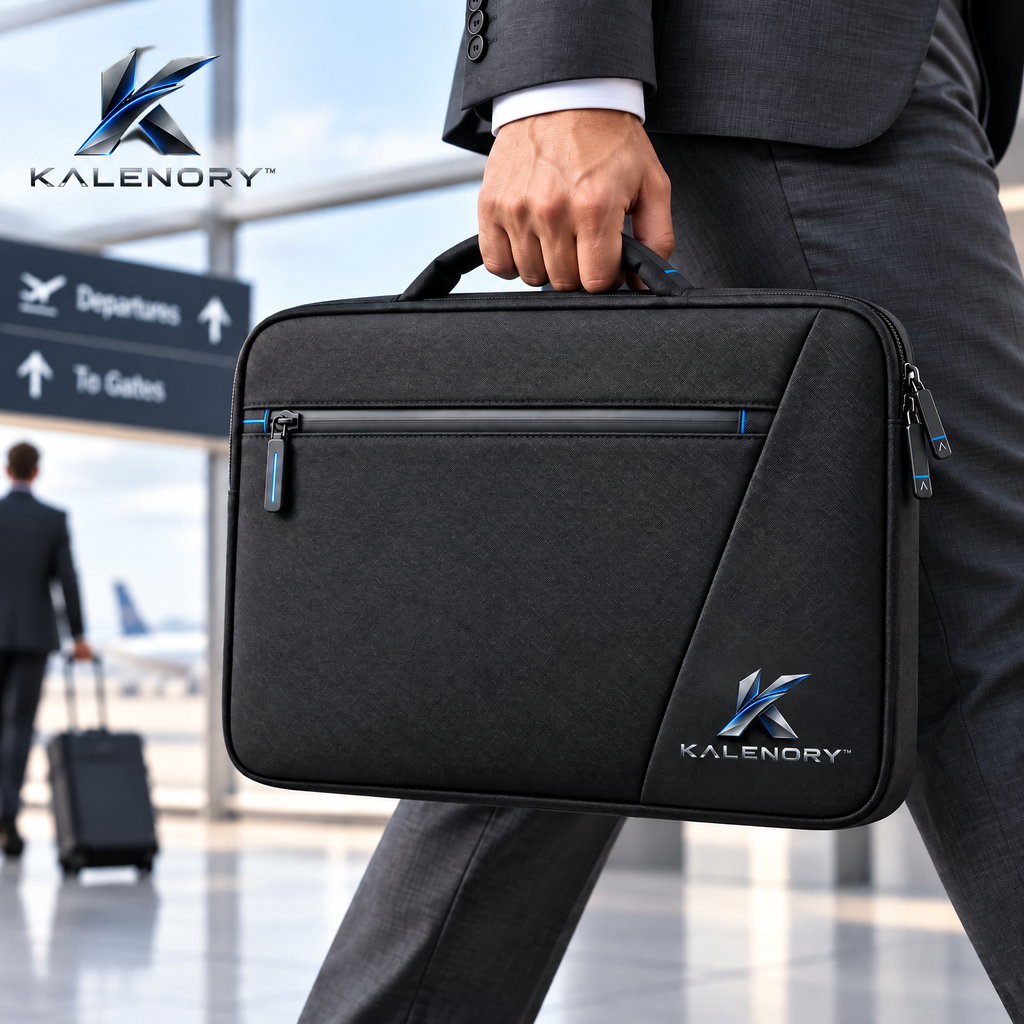 Kalrnory™ UrbanShield Laptop Organizer Bag – Padded Computer Sleeve with Accessory Storage for Work, Travel & Everyday Carry