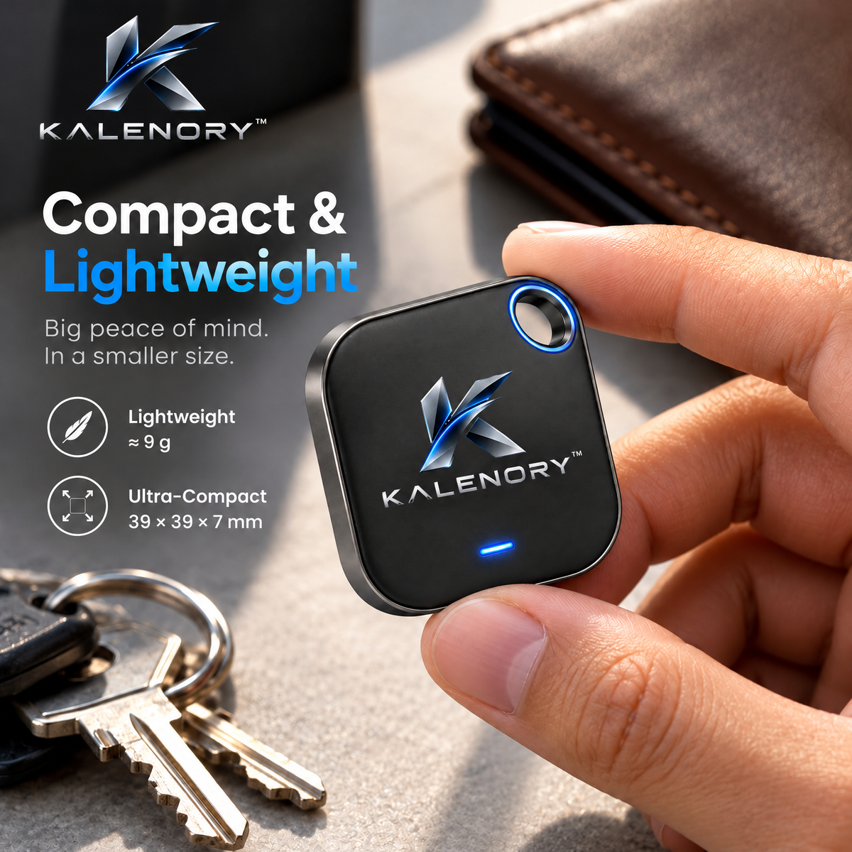 Kalrnory™ Smart Item Tracker – Compact Wireless Locator Tag for Keys, Bags, Luggage & Everyday Essentials